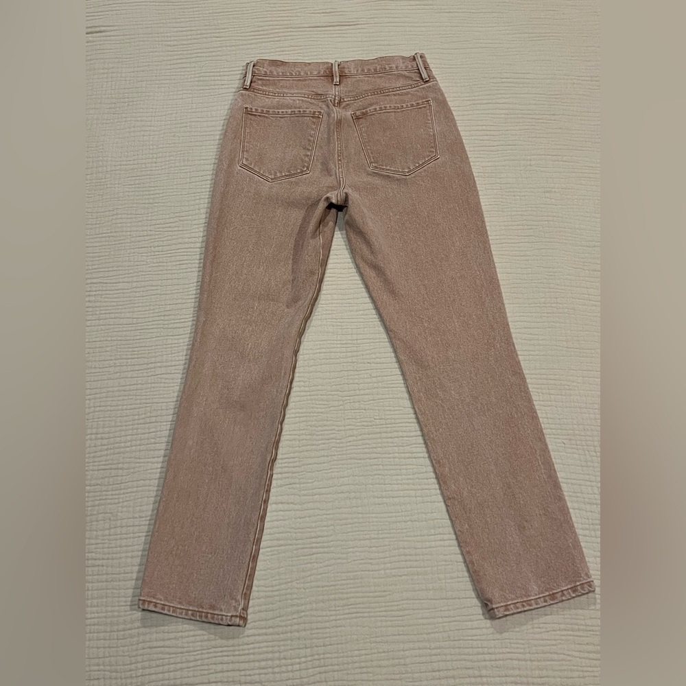Frame Le Sylvie Super High Rise Jeans Slender Straight Ankle Size 25 Sand - Picture 6 of 14